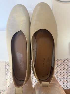 Everlane day glove light Beige Leather Slip-On Ballet Flats